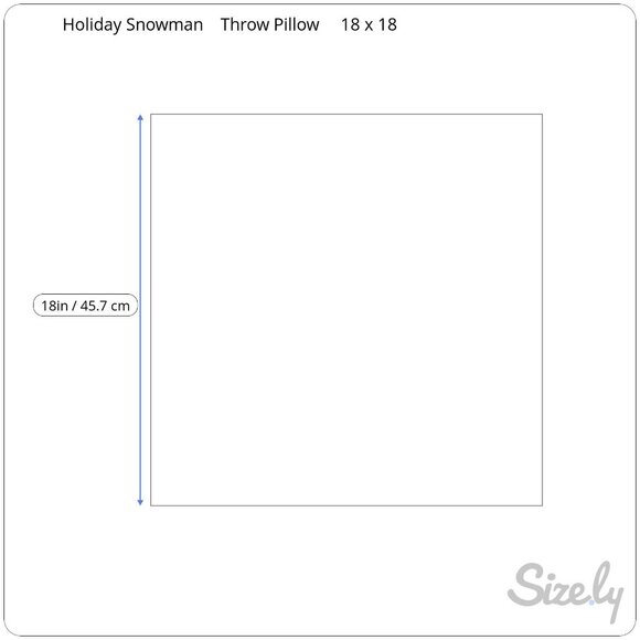 Christmas Holiday Snowman 18" Throw Pillow Cushion Home Accents Red Snow Winter - Picture 9 of 9